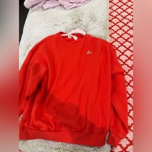 Alo women’s bright red crew neck